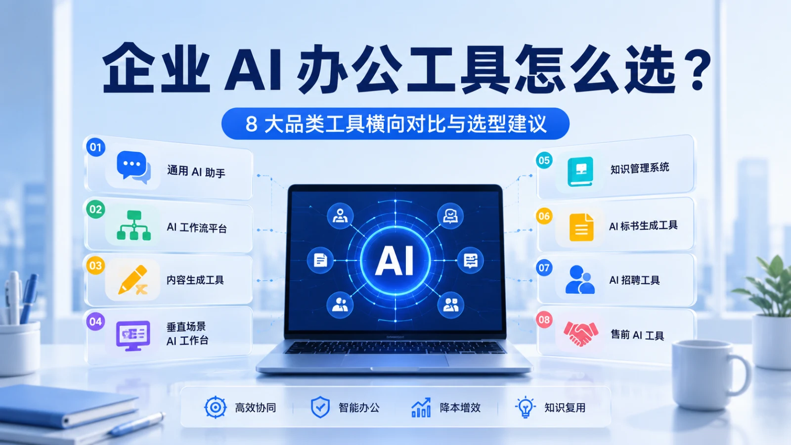 企业AI办公工具怎么选？8大品类工具横向对比与选型建议
