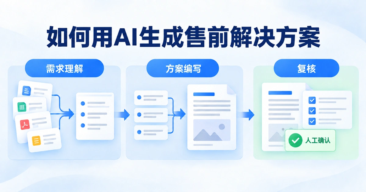 如何用AI生成售前解决方案：需求理解、方案编写与复核