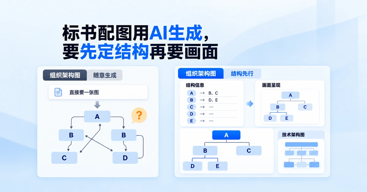用AI生成标书配图和图表时需要先确定结构信息，再描述画面呈现方式