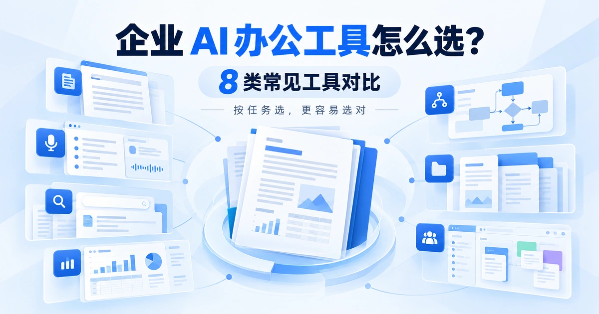 企业 AI 办公工具怎么选？8 类常见工具对比与选型建议